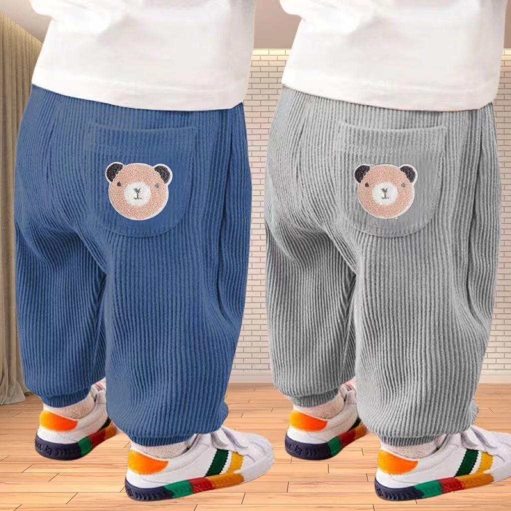 Girls' PantsSpring New Fashion Children's Stylish Versatile Outerwear Mid to Small Kids Nine-Quarter Cuffed Pants - Image 2