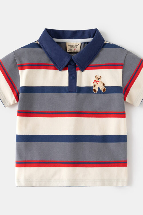Short Sleeve Polo Shirt Kids T-Shirt Children’s Clothing Trendy Wholesale