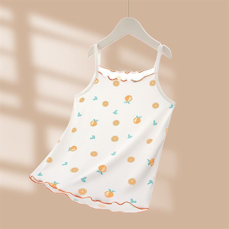 Girls' Sleeveless Vest Summer Outerwear Fashionable and Stylish Mid to Large Kids Ice Silk Lightweight Inner Layer Children's Vest Underwear - Image 6