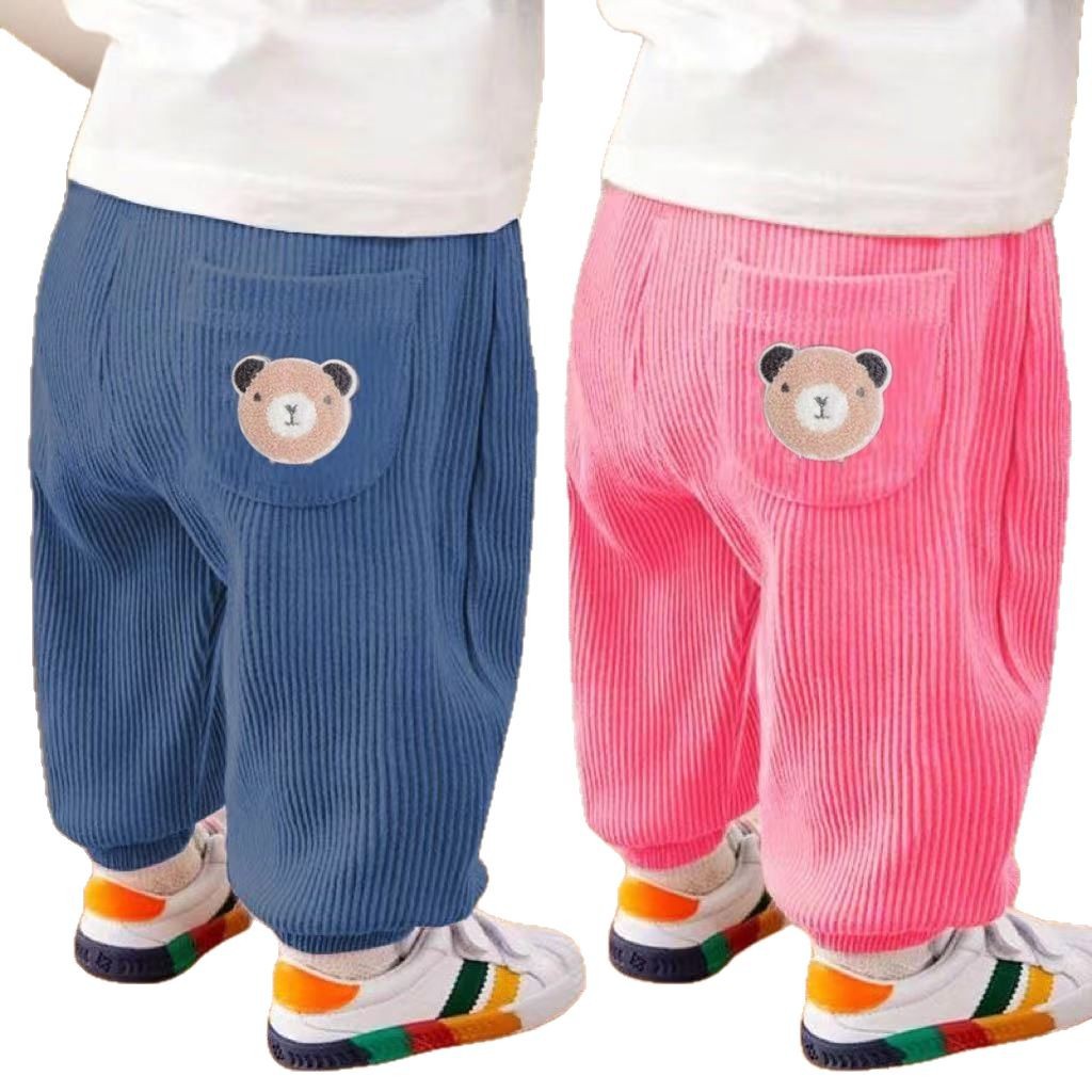 Girls' PantsSpring New Fashion Children's Stylish Versatile Outerwear Mid to Small Kids Nine-Quarter Cuffed Pants - Image 5