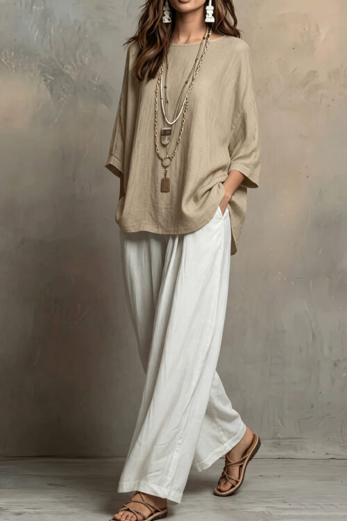 Bohemian Style Loose Elegant Set for Women Casual Vacation Outfit