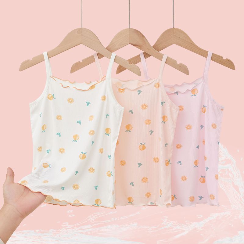 Girls' Sleeveless Vest Summer Outerwear Fashionable and Stylish Mid to Large Kids Ice Silk Lightweight Inner Layer Children's Vest Underwear - Image 2