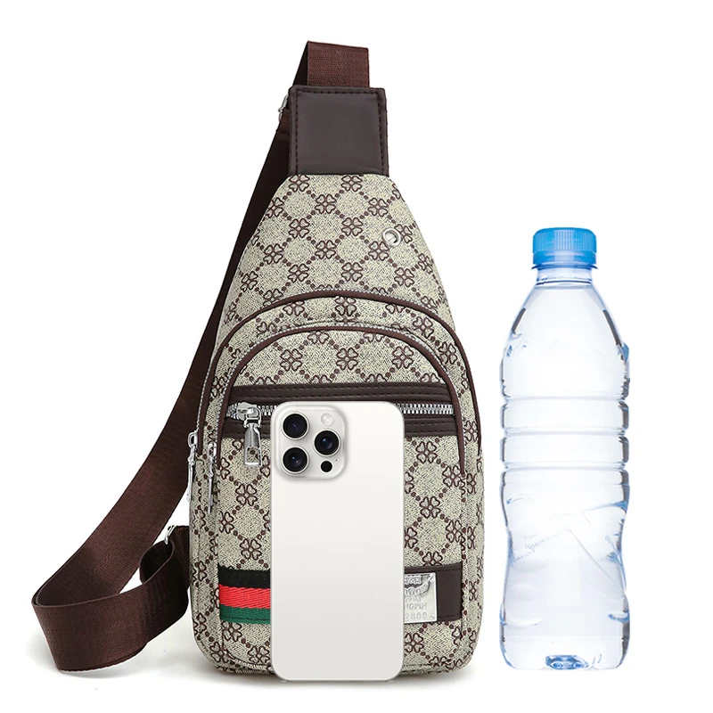 Men's Multifunction Messenger Bag Shoulder Cloth Chest Bags Crossbody Casual Handbag with Earphone Hole - Image 6