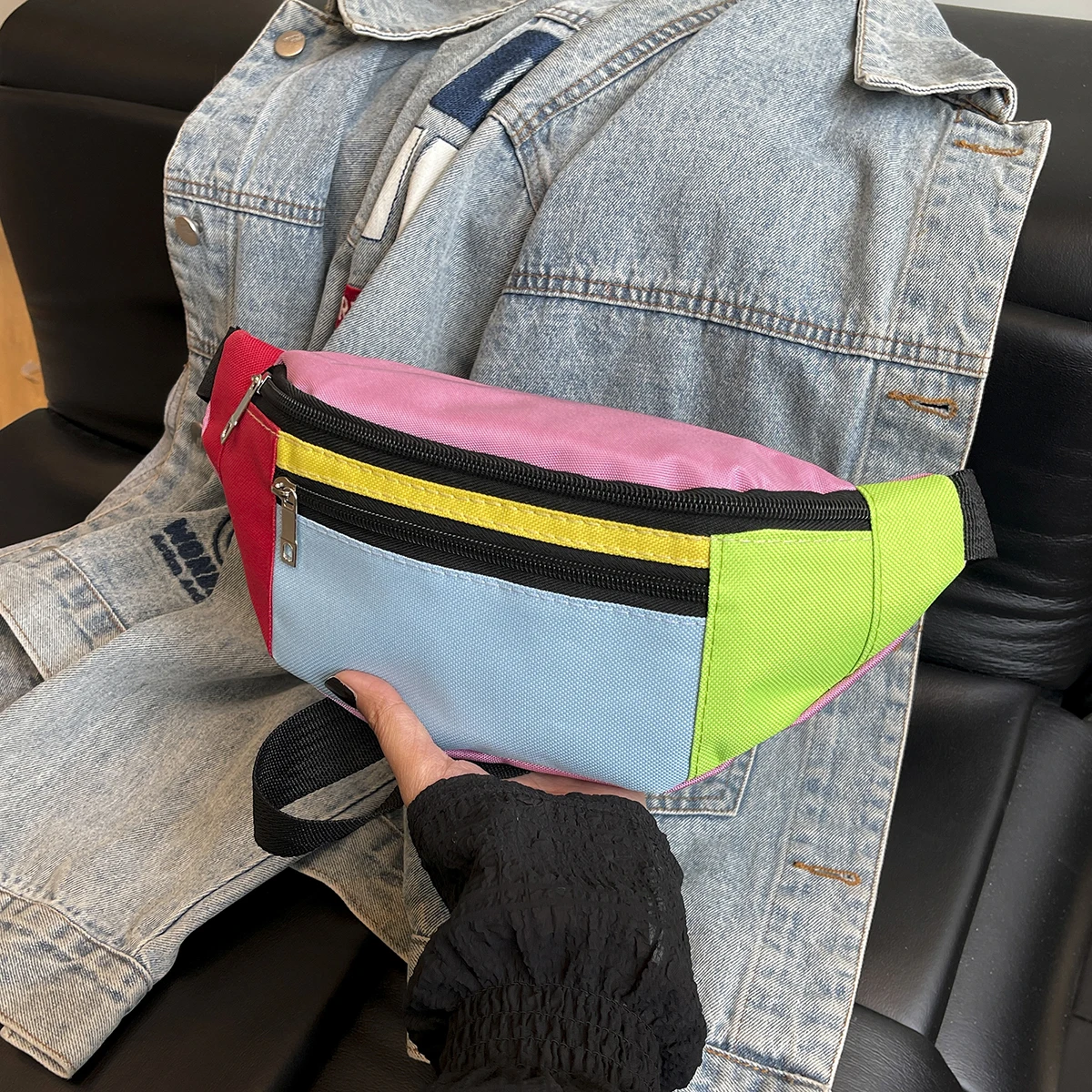 Fanny Pack Sports Festival Workout Traveling Running Large Crossbody Casual Hands-Free Wallets Waist Pack Phone Bag - Image 8