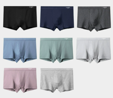Men's Underwear Pure Cotton Type a Cotton Boxer Briefs 10A Antibacterial Summer Breathable Large Size Mid-Waist Boxer Briefs for Boys - Image 55